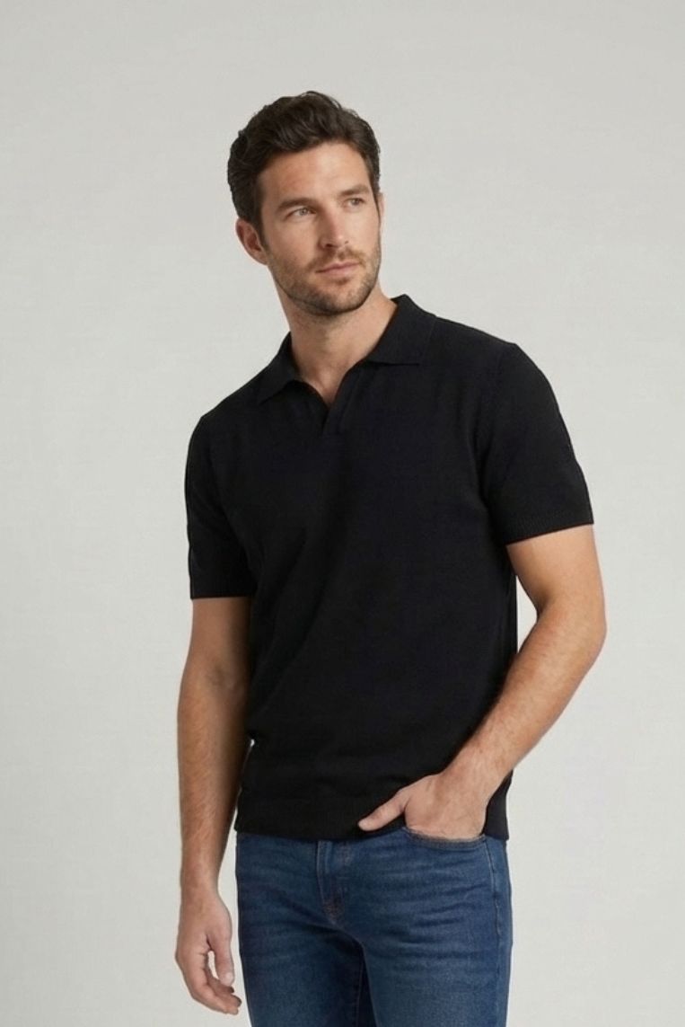T-SHIRT EFFETTO LINO COLLO DERBY 10 T-SHIRT EFFETTO LINO COLLO DERBY - immagine 10