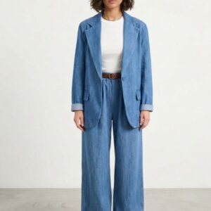 PANTALONI DENIM CON CINTURA 4 PANTALONI DENIM CON CINTURA - Thumbnail Image 1