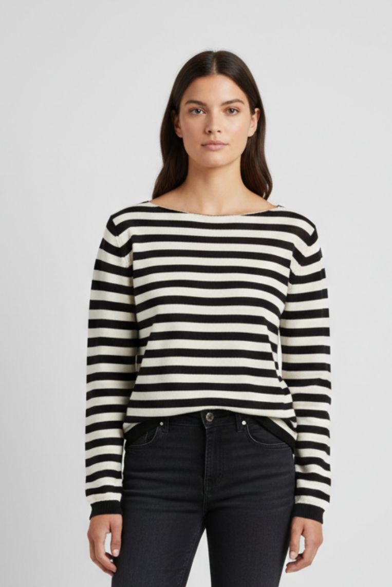 MAGLIA A RIGHE IN COTONE 1 MAGLIA A RIGHE IN COTONE - immagine 1