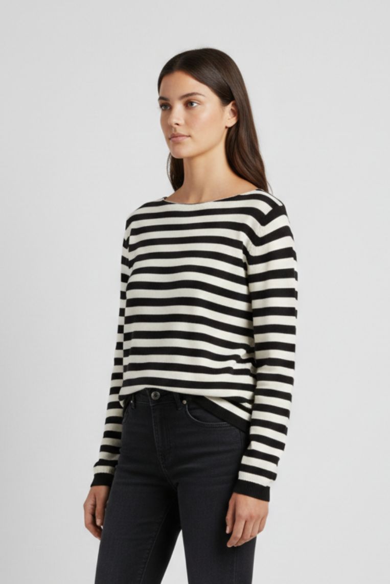 MAGLIA A RIGHE IN COTONE 2 MAGLIA A RIGHE IN COTONE - immagine 2