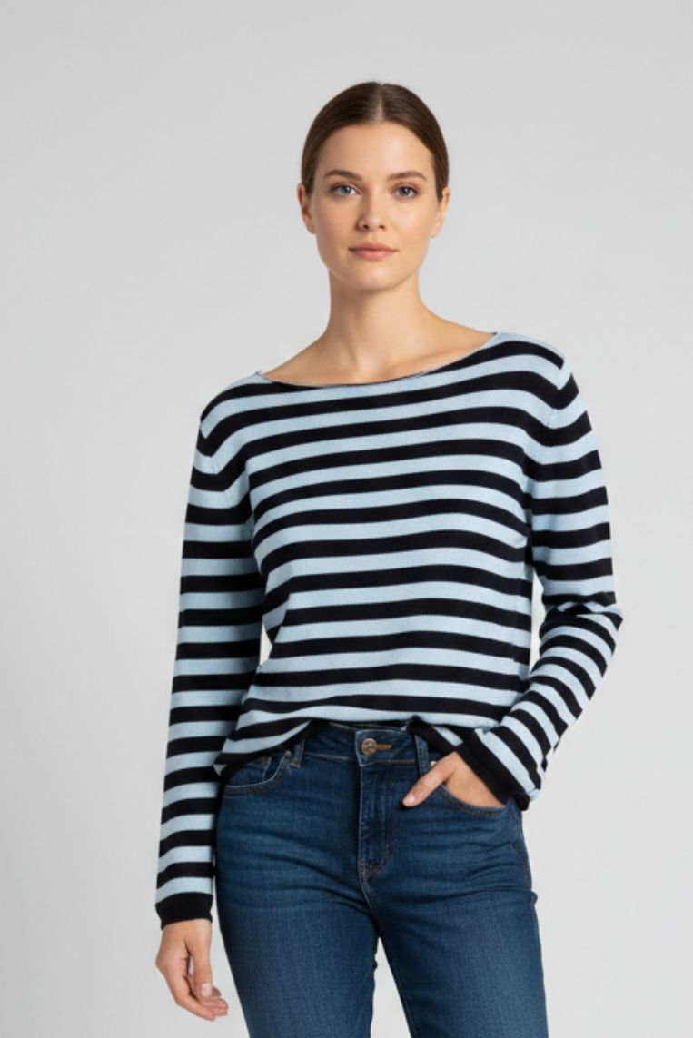 MAGLIA A RIGHE IN COTONE 3 MAGLIA A RIGHE IN COTONE - immagine 3