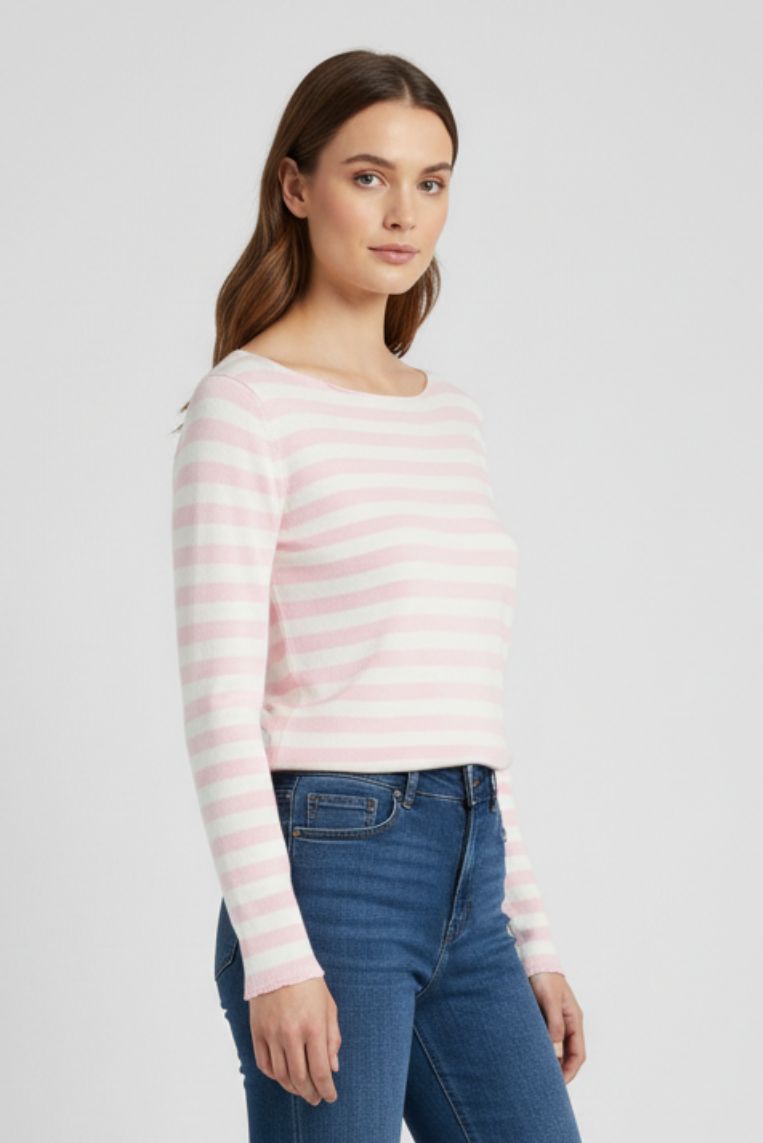 MAGLIA A RIGHE IN COTONE 5 MAGLIA A RIGHE IN COTONE - immagine 5