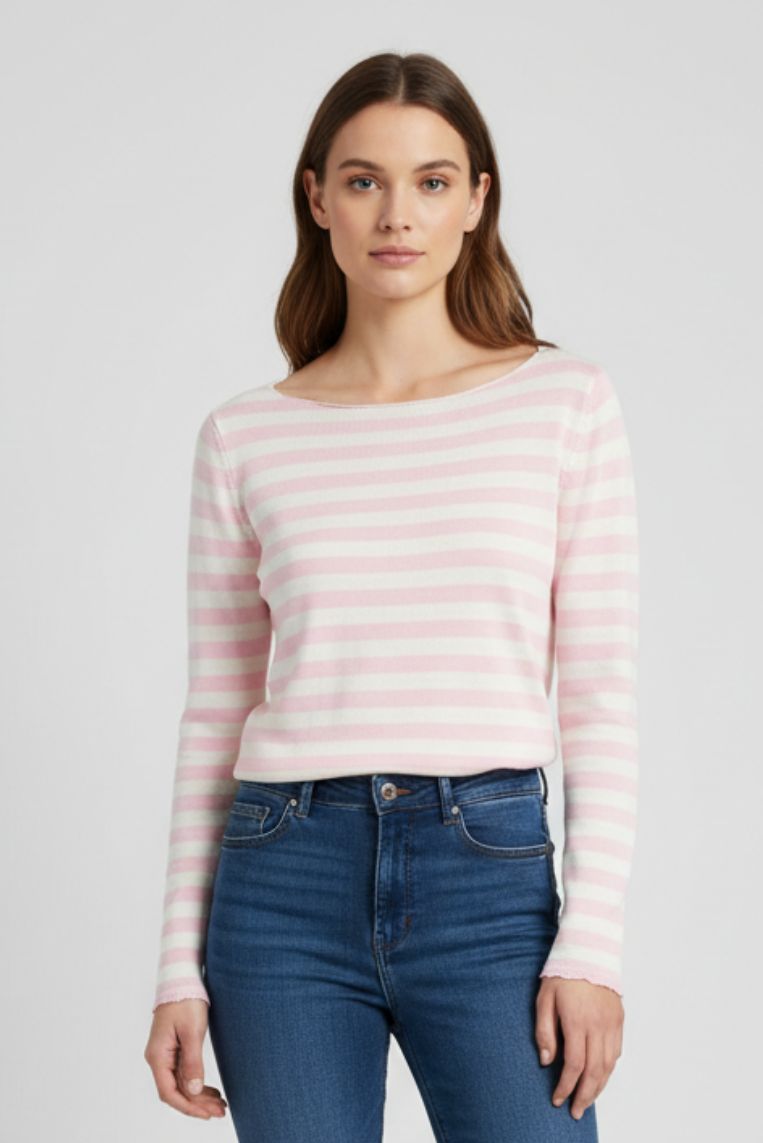 MAGLIA A RIGHE IN COTONE 6 MAGLIA A RIGHE IN COTONE - immagine 6