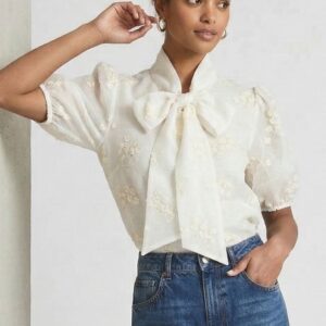 CAMICIA IN TENCEL CON FIOCCO 6 CAMICIA IN TENCEL CON FIOCCO - Thumbnail Image 2