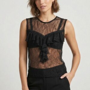 BLUSA SMANICATA PIZZO E ROUGES 6 BLUSA SMANICATA PIZZO E ROUGES - Thumbnail Image 1