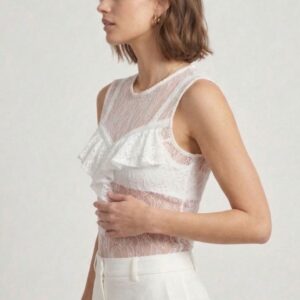 BLUSA SMANICATA PIZZO E ROUGES 9 BLUSA SMANICATA PIZZO E ROUGES - Thumbnail Image 4