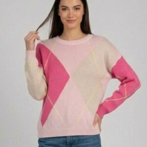 MAGLIA A ROMBI IN COTONE 8 MAGLIA A ROMBI IN COTONE - Thumbnail Image 2