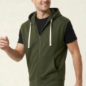 GILET FELPA CON CAPPUCCIO 8 GILET FELPA CON CAPPUCCIO - Thumbnail Image 4