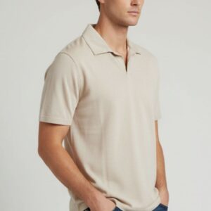 T-SHIRT EFFETTO LINO COLLO DERBY 12 T-SHIRT EFFETTO LINO COLLO DERBY - Thumbnail Image 2