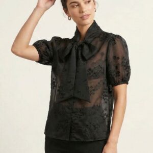CAMICIA IN TENCEL CON FIOCCO 8 CAMICIA IN TENCEL CON FIOCCO - Thumbnail Image 4