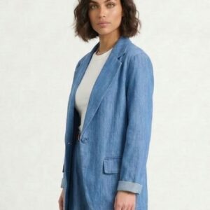 GIACCA IN DENIM CON UN BOTTONE 5 GIACCA IN DENIM CON UN BOTTONE - Thumbnail Image 2