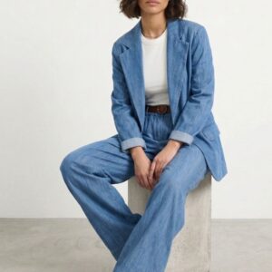 GIACCA IN DENIM CON UN BOTTONE 6 GIACCA IN DENIM CON UN BOTTONE - Thumbnail Image 3