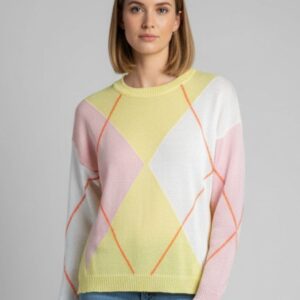 MAGLIA A ROMBI IN COTONE 11 MAGLIA A ROMBI IN COTONE - Thumbnail Image 5