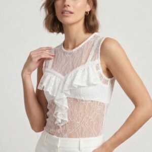 BLUSA SMANICATA PIZZO E ROUGES 10 BLUSA SMANICATA PIZZO E ROUGES - Thumbnail Image 5