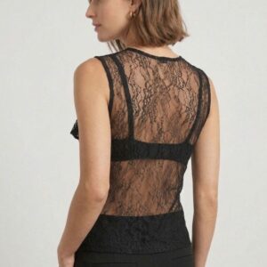BLUSA SMANICATA PIZZO E ROUGES 7 BLUSA SMANICATA PIZZO E ROUGES - Thumbnail Image 2
