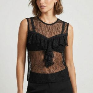 BLUSA SMANICATA PIZZO E ROUGES 8 BLUSA SMANICATA PIZZO E ROUGES - Thumbnail Image 3