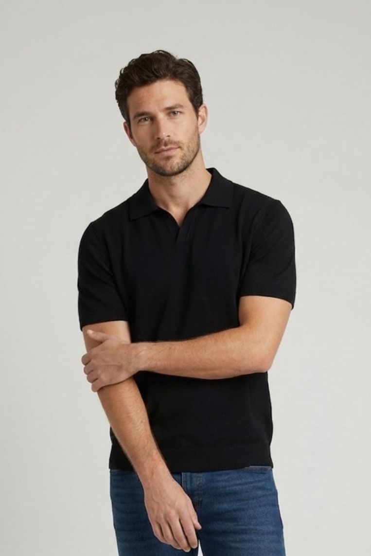 T-SHIRT EFFETTO LINO COLLO DERBY 9 T-SHIRT EFFETTO LINO COLLO DERBY - immagine 9