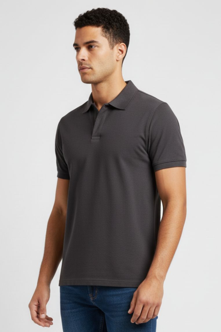 T-SHIRT EFFETTO LINO COLLO DERBY 6 T-SHIRT EFFETTO LINO COLLO DERBY - immagine 6