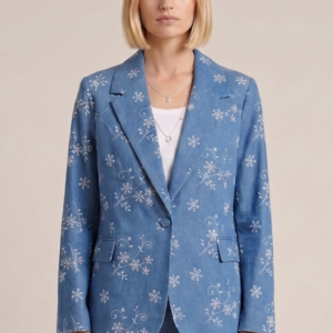 GIACCA IN CHAMBRAY CON RICAMO 4 GIACCA IN CHAMBRAY CON RICAMO - Thumbnail Image 2