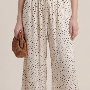 PANTALONE LUNGO RASO A POIS 6 PANTALONE LUNGO RASO A POIS - Thumbnail Image 2