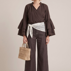 DENIM WIDE LEG MORO CUCITURA 5 DENIM WIDE LEG MORO CUCITURA - Thumbnail Image 1