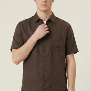 CAMICIA MANICA CORTA 100% LINO 15 CAMICIA MANICA CORTA 100% LINO - Thumbnail Image 5