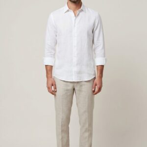 PANTALONE BASIC LINO LUNGO 13 PANTALONE BASIC LINO LUNGO - Thumbnail Image 4