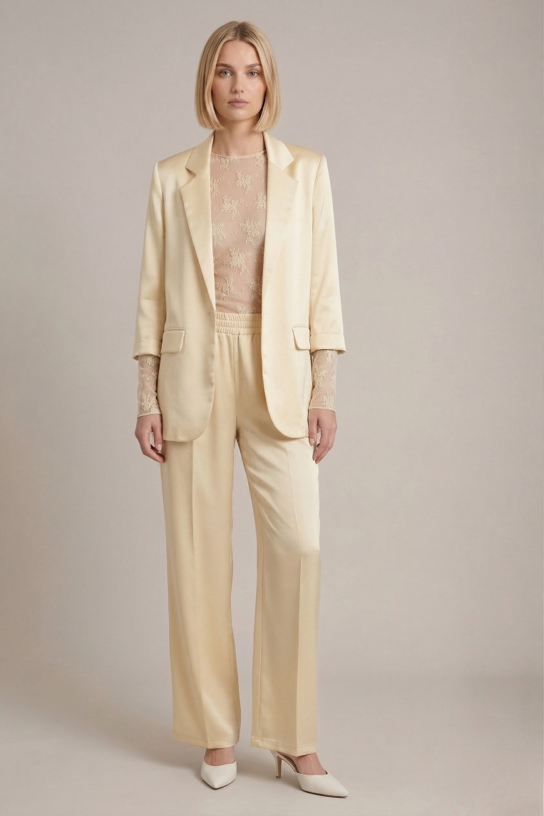 PANTALONE PALAZZO SATIN - immagine 2