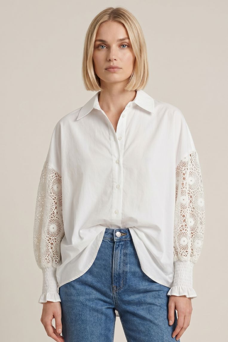 CAMICIA MANICA CROCHET 2 CAMICIA MANICA CROCHET - immagine 2