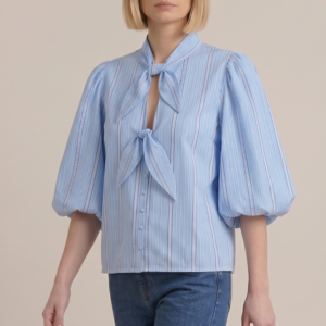 CAMICIA A RIGHE CON FIOCCHI 4 CAMICIA A RIGHE CON FIOCCHI - Thumbnail Image 2