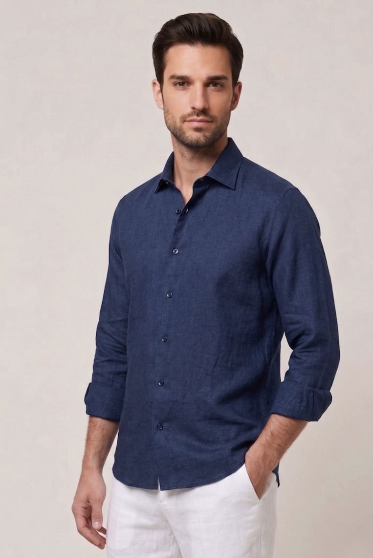 CAMICIA REGULAR LINO 8 CAMICIA REGULAR LINO - immagine 8