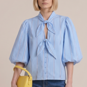 CAMICIA A RIGHE CON FIOCCHI 3 CAMICIA A RIGHE CON FIOCCHI - Thumbnail Image 1