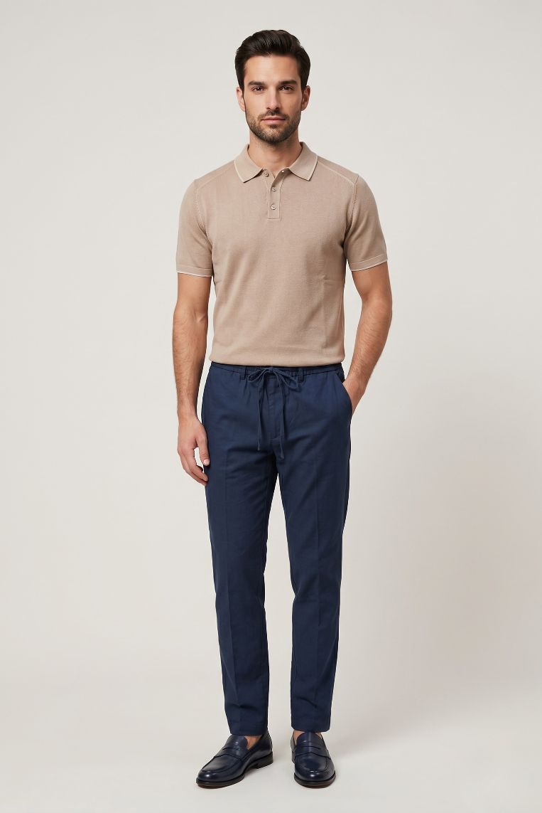 PANTALONE BASIC LINO LUNGO - immagine 7