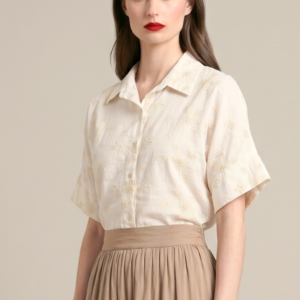 CAMICIA RICAMO FIORELLINI 5 CAMICIA RICAMO FIORELLINI - Thumbnail Image 2