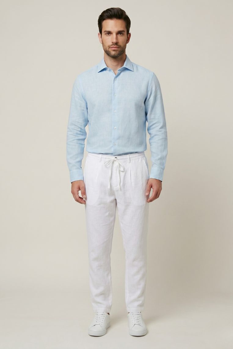 PANTALACCIO MISTO LINO 4 PANTALACCIO MISTO LINO - immagine 4