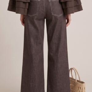 DENIM WIDE LEG MORO CUCITURA 8 DENIM WIDE LEG MORO CUCITURA - Thumbnail Image 4