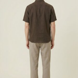 CAMICIA MANICA CORTA 100% LINO 16 CAMICIA MANICA CORTA 100% LINO - Thumbnail Image 6