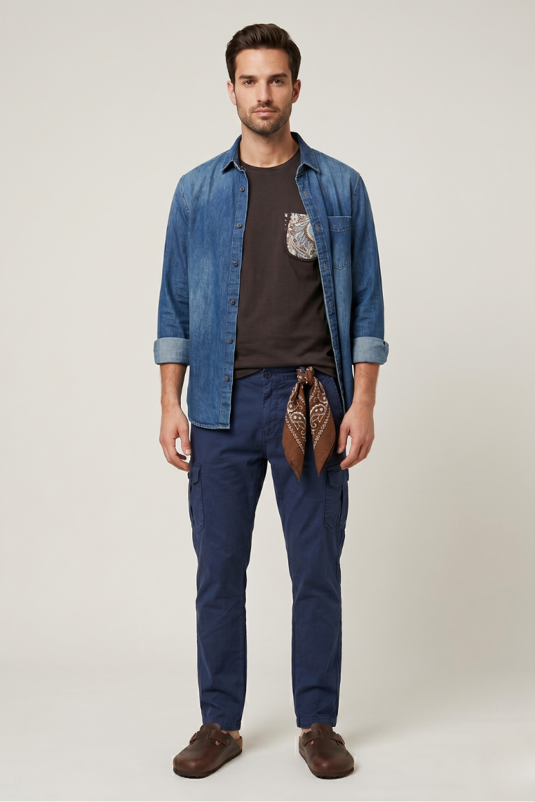 PANTALONE CARGO LEGGERO - immagine 8