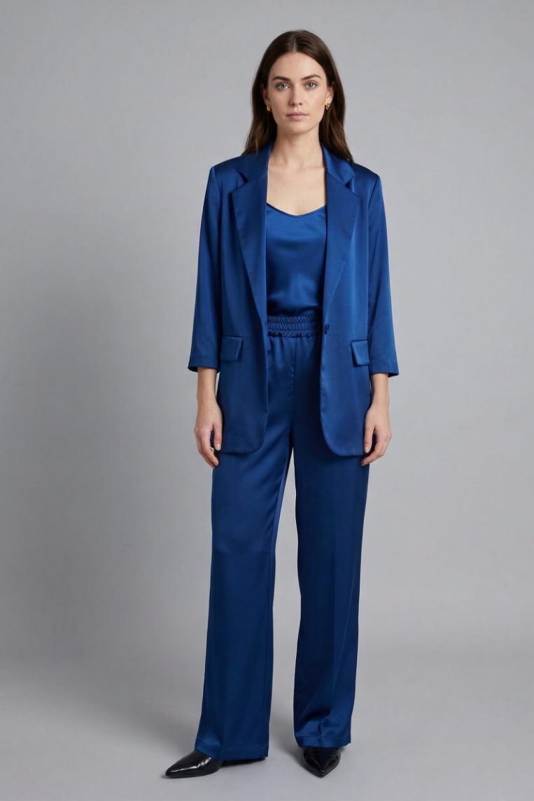 PANTALONE PALAZZO SATIN - immagine 3