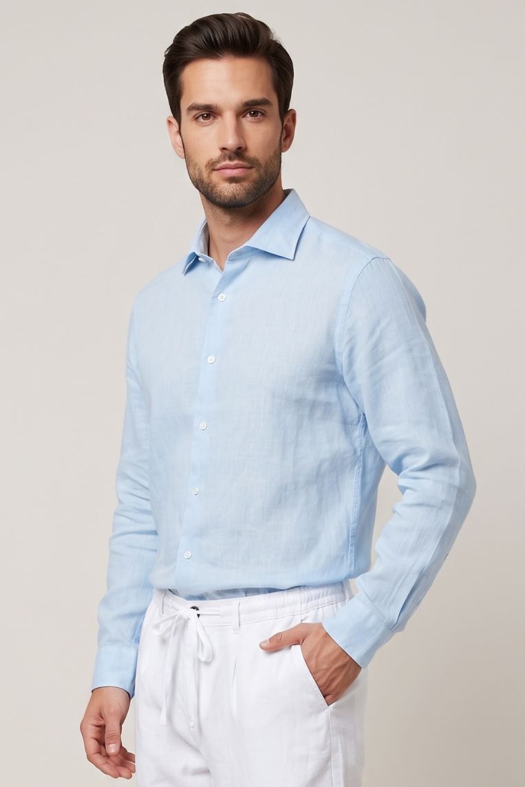 CAMICIA REGULAR LINO 4 CAMICIA REGULAR LINO - immagine 4