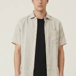 CAMICIA MANICA CORTA 100% LINO 14 CAMICIA MANICA CORTA 100% LINO - Thumbnail Image 4