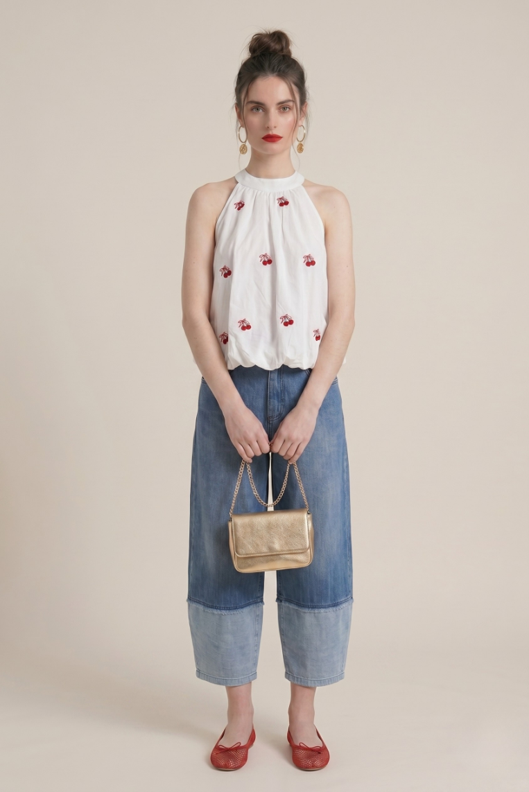 DENIM BARREL CON RISVOLTO 2 DENIM BARREL CON RISVOLTO - immagine 2