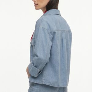 GIACCA IN DENIM MANICHE RISVOLTO 6 GIACCA IN DENIM MANICHE RISVOLTO - Thumbnail Image 3
