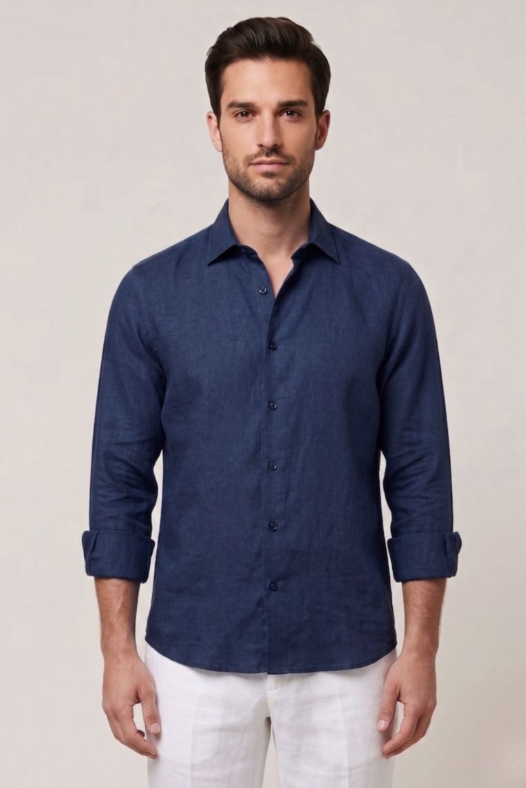 CAMICIA REGULAR LINO 7 CAMICIA REGULAR LINO - immagine 7