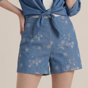 BERMUDA CHAMBRAY RICAMATO 6 BERMUDA CHAMBRAY RICAMATO - Thumbnail Image 3
