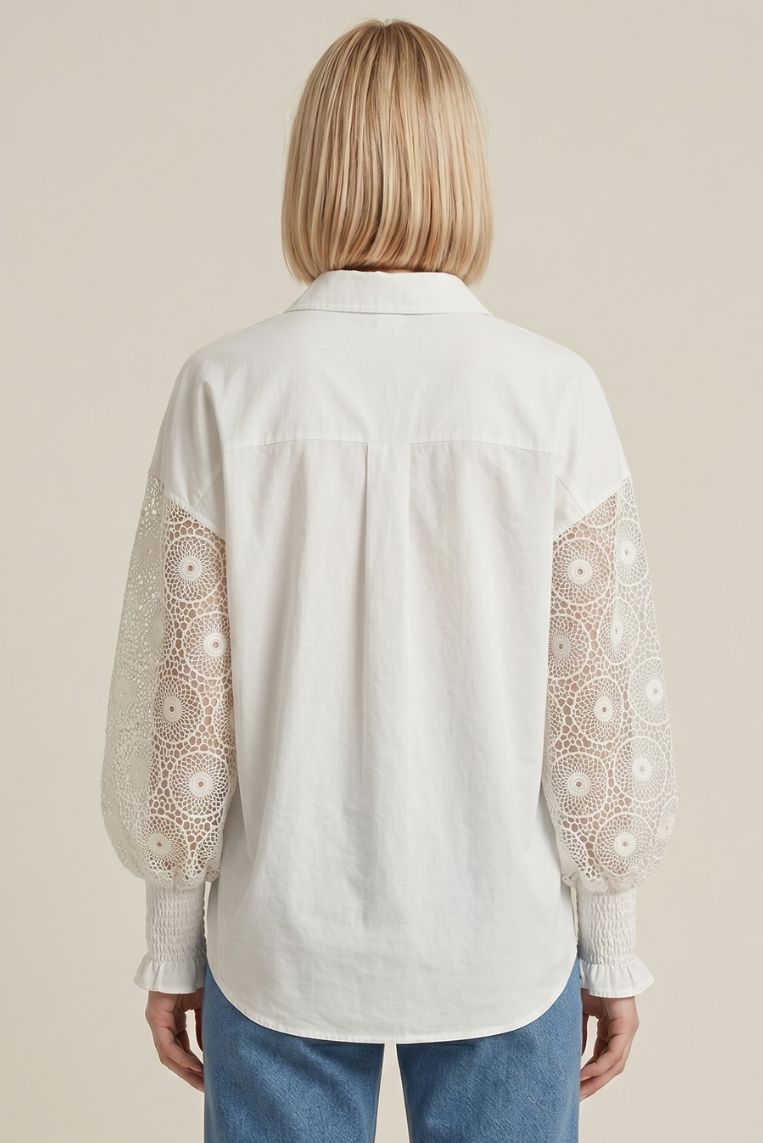CAMICIA MANICA CROCHET 3 CAMICIA MANICA CROCHET - immagine 3