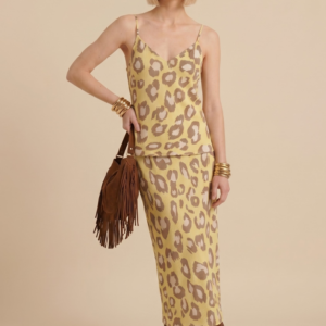 GONNA SATIN ANIMALIER 3 GONNA SATIN ANIMALIER - Thumbnail Image 1