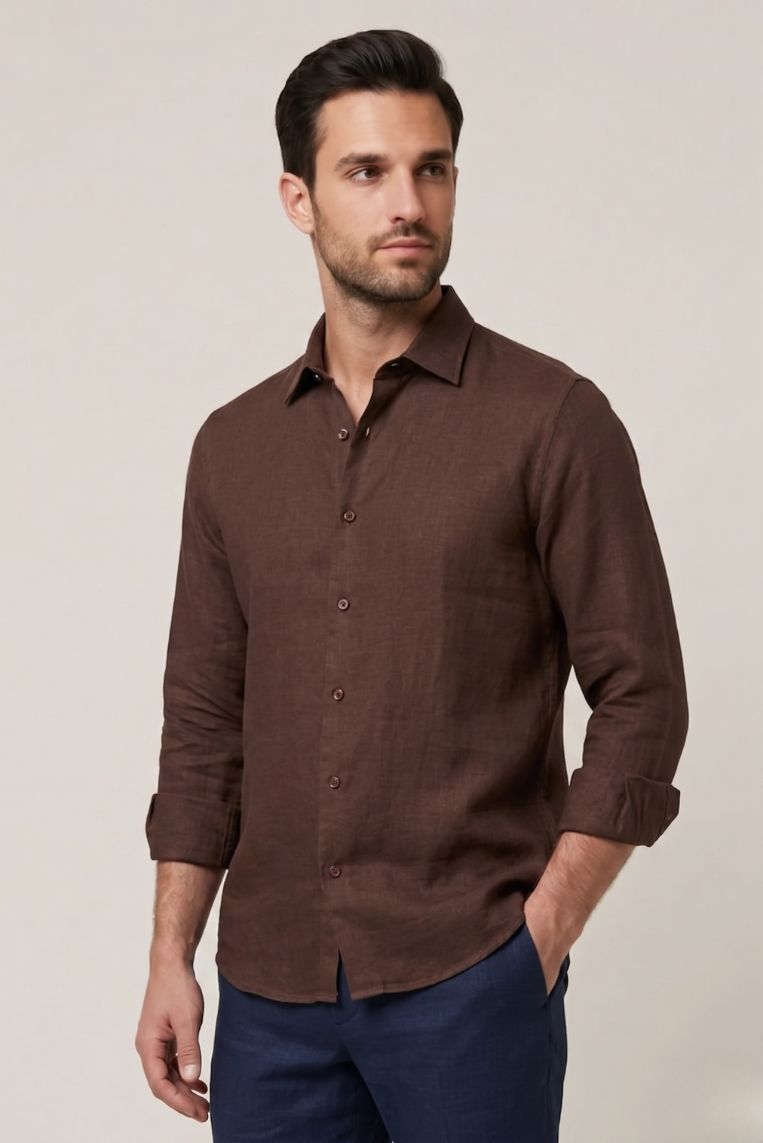 CAMICIA REGULAR LINO 10 CAMICIA REGULAR LINO - immagine 10