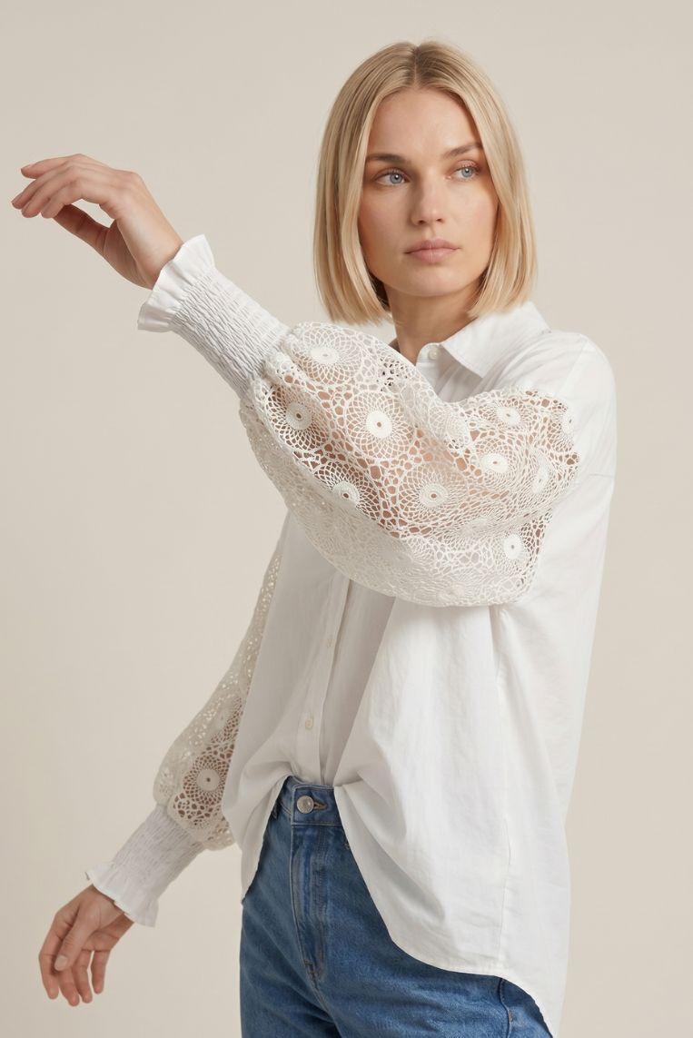 CAMICIA MANICA CROCHET 1 CAMICIA MANICA CROCHET - immagine 1
