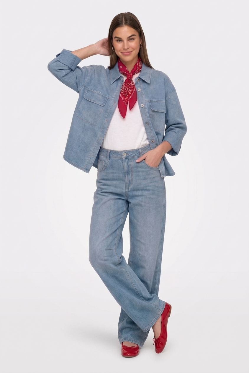DENIM BARREL ELASTICIZZATO 1 DENIM BARREL ELASTICIZZATO - immagine 1